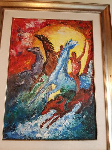 Cavalli selvaggi van Marian De Kort, Schilderij te koop op Singulart