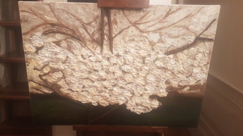 Magnolia in fiore van Marian De Kort, Schilderij te koop op Singulart