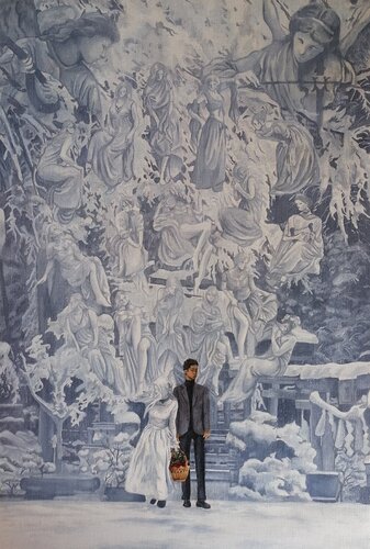 Snow Serenity by Lucio Domingo, 油畫 for Sale on Singulart