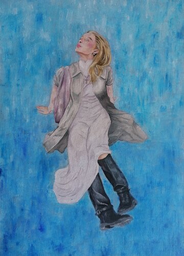 Colours of Blue by Lucio Domingo, 油畫 for Sale on Singulart