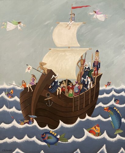 A la conquête d'ailleurs di Carole Perret, Pittura in vendita su Singulart