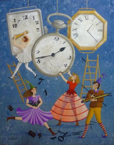 Le temps nous échappe di Carole Perret, Pittura in vendita su Singulart