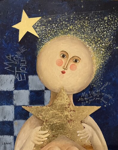 Ma bonne étoile van Carole Perret, Schilderij te koop op Singulart