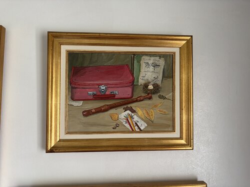 Petite valise rouge di Carole Perret, Pittura in vendita su Singulart