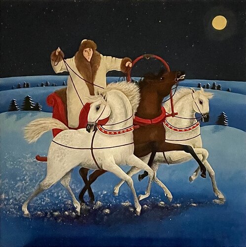 La Troi¨ka di Carole Perret, Pittura in vendita su Singulart