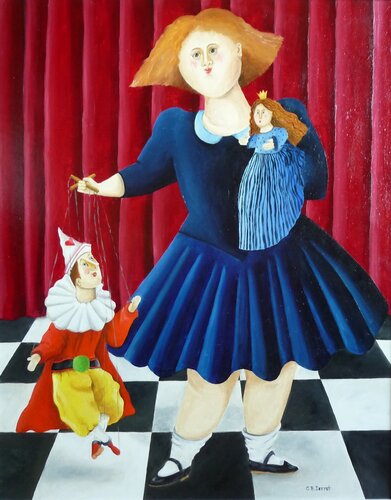 Marionnettes von Carole Perret, Malerei kaufen auf Singulart