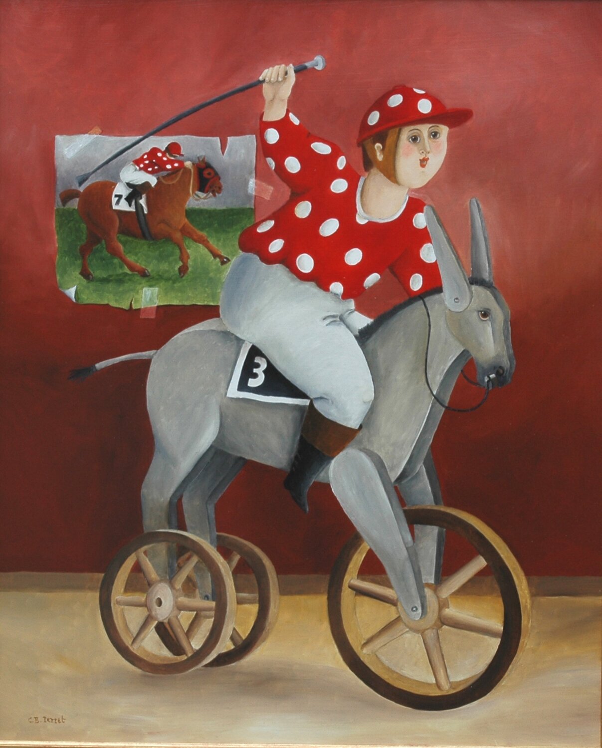 Graine de champion Carole Perret Originalgemälde zu verkaufen