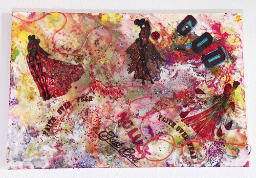 God Is My Plug – The Light Never Leaves You (Your Art Has Been Served) di Dina Kabdolla, Pittura in vendita su Singulart