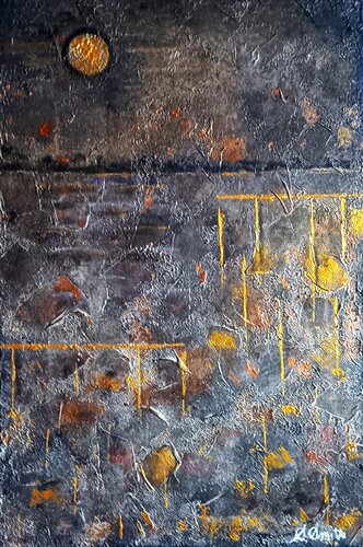 Lunar Reflections van SHERON SMITH, Schilderij te koop op Singulart