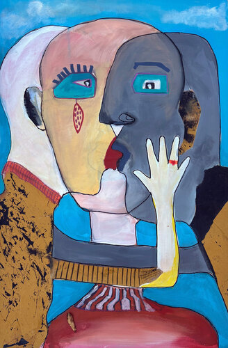 Don't mind me van Gina Axlund, Schilderij te koop op Singulart