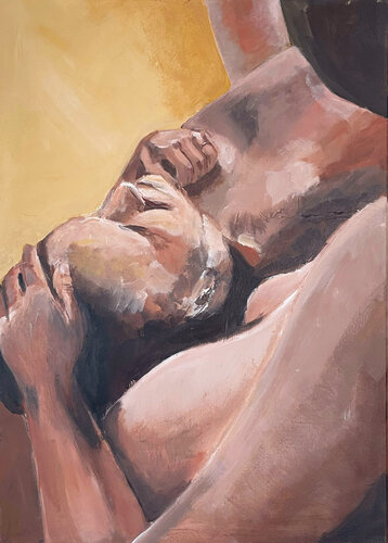 The embrace IV van Gina Axlund, Schilderij te koop op Singulart