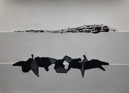 Rencontre di Daniel Lalonde, Opera su carta in vendita su Singulart