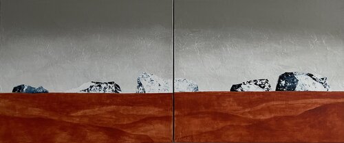 Suspension 2 (diptyque) by Daniel Lalonde, Painting for Sale on Singulart