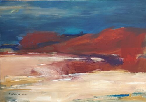 Namibia II - Afrika di Monika Lehmann, Pittura in vendita su Singulart