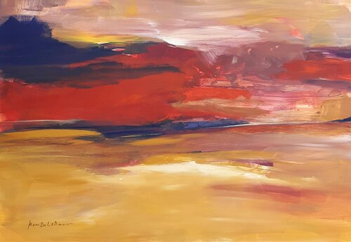 Namibia I - Afrika di Monika Lehmann, Pittura in vendita su Singulart