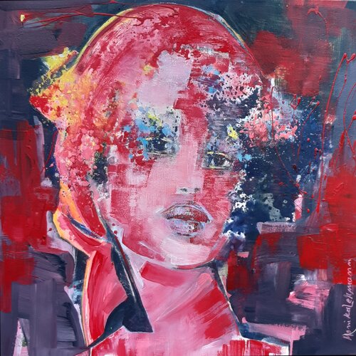 Flower - Face #151 von Monika Lehmann, Malerei kaufen auf Singulart