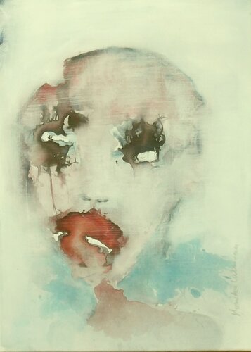 No Name Face - #58 van Monika Lehmann, Schilderij te koop op Singulart
