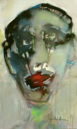 No Name Face #77 van Monika Lehmann, Schilderij te koop op Singulart