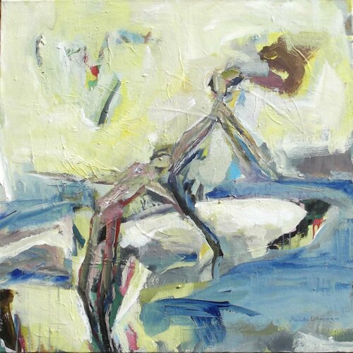 Die perfekte Welle - Surfer #2 - Cross Step di Monika Lehmann, Pittura in vendita su Singulart