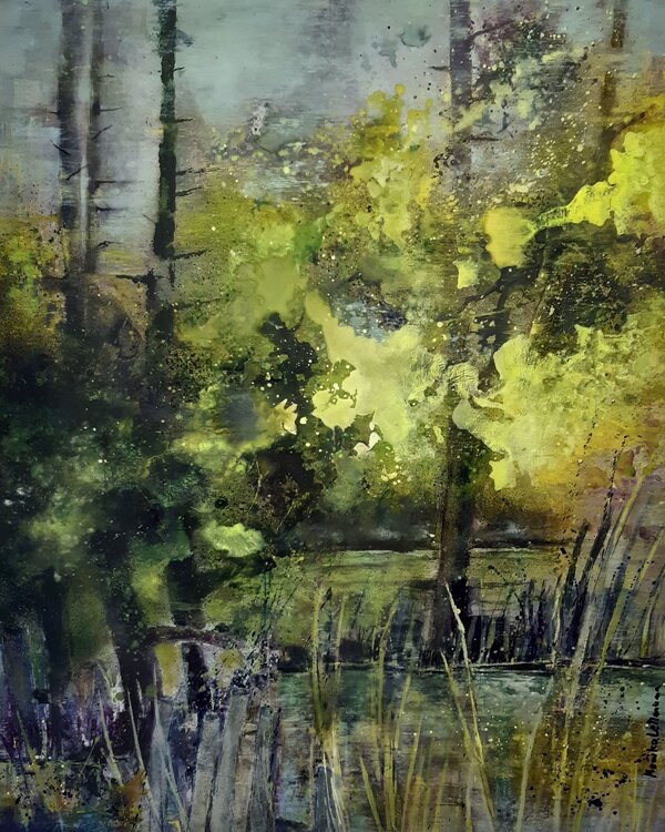 Waldliebe #5-Auenlandschaft - Isarmündung Monika Lehmann