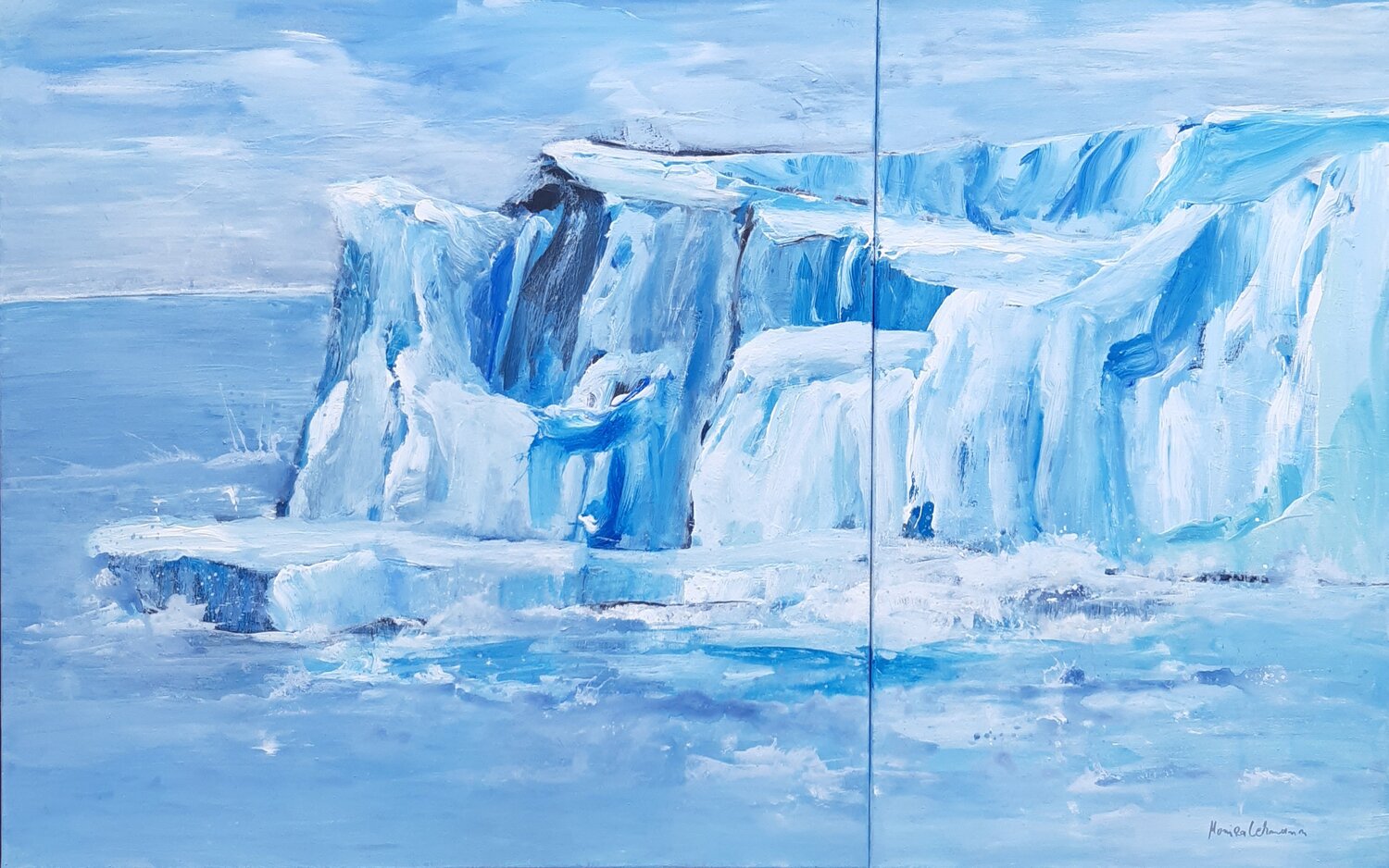 Diptychon-Eisberg Monika Lehmann