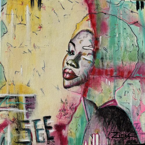 Awestruck Essence | Modern Abstract Oil Painting by Theresa Zingg van Theresa Zingg, Schilderij te koop op Singulart