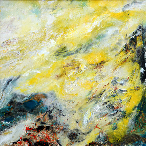 Quiet Yellow van Wei Xue, Schilderij te koop op Singulart