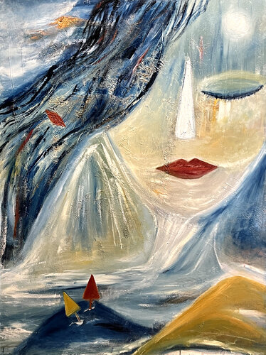 Silent Face par Wei Xue, Peinture en vente sur Singulart