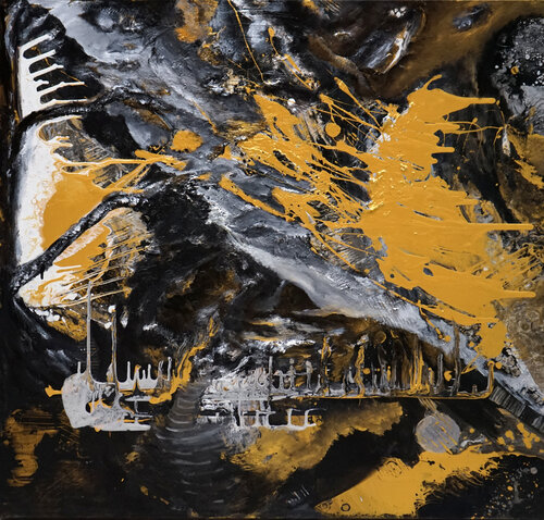 Midnight Sun par Wei Xue, Peinture en vente sur Singulart