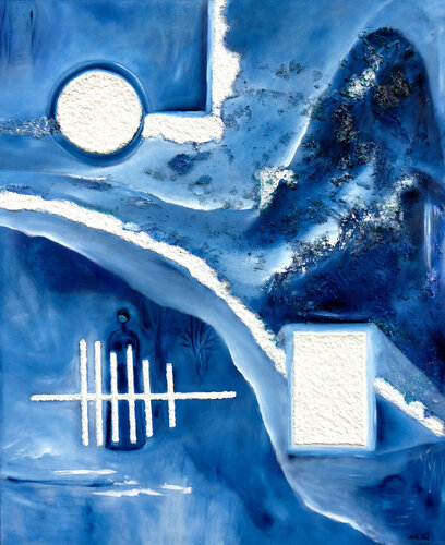 Geometry of Silence par Wei Xue, Peinture en vente sur Singulart