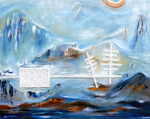 A Construct of Calm par Wei Xue, Peinture en vente sur Singulart