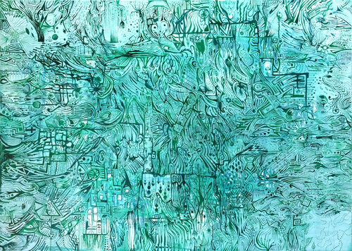 Synapses 02 van Mirela Fioresy, Schilderij te koop op Singulart