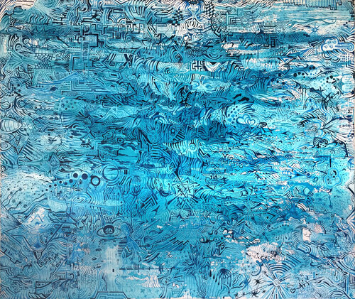 Synapses 04 van Mirela Fioresy, Schilderij te koop op Singulart
