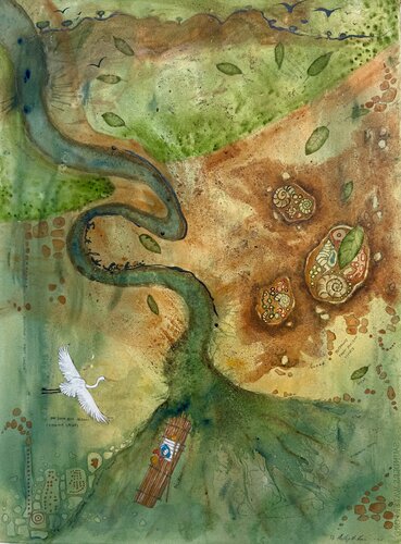 Bilibili at Nasekawa von Phillip Roös, Werk auf Papier kaufen auf Singulart