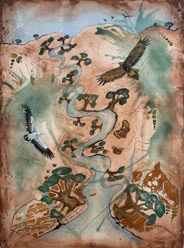 Great Eagles at Parker River von Phillip Roös, Werk auf Papier kaufen auf Singulart