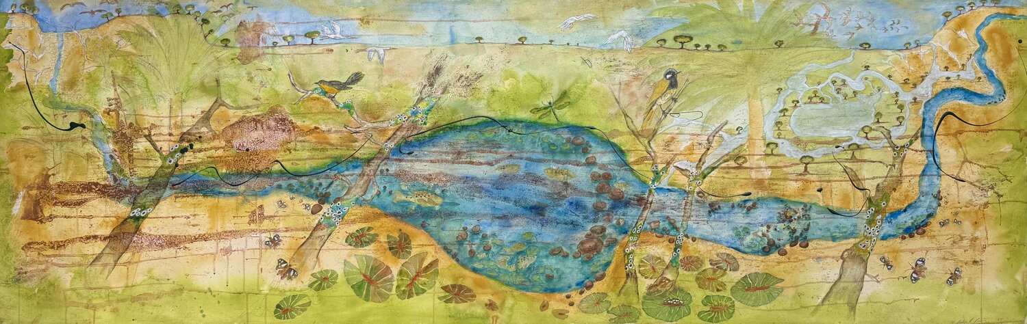 Creek at King Parrot Otway Forest Phillip Roös Werk auf Papier zu verkaufen