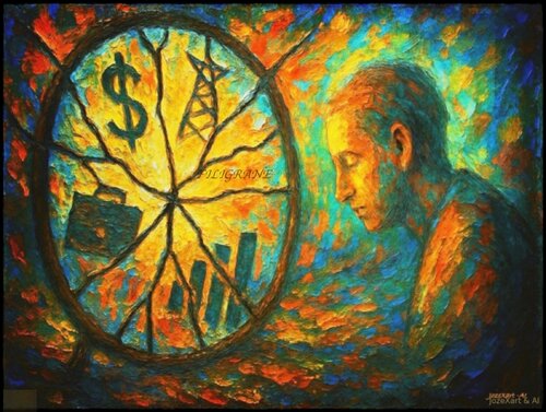 🪞 Miroir Inversé von JozeXart, Malerei kaufen auf Singulart