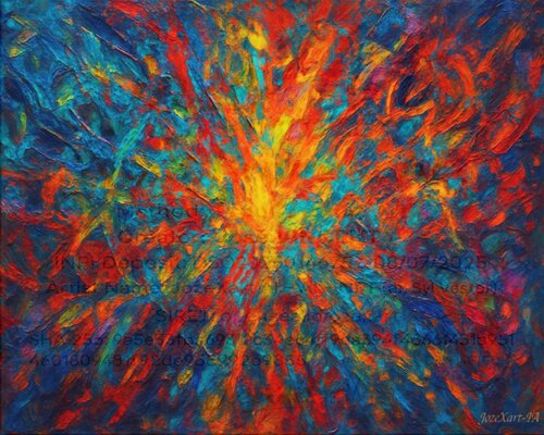 🔮 Nomen Sacrum - Typochromic Art von JozeXart, Malerei kaufen auf Singulart