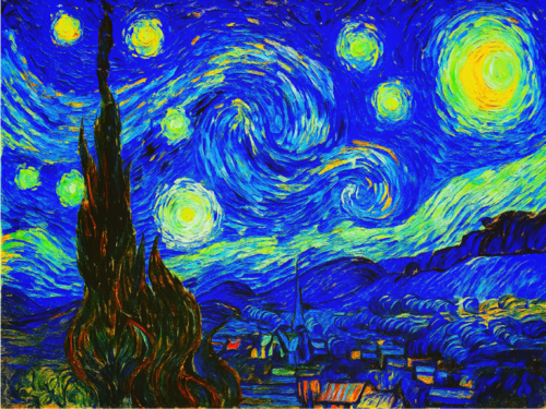 Van Gogh La Nuit Etoilée 1889  💫 von JozeXart, Malerei kaufen auf Singulart