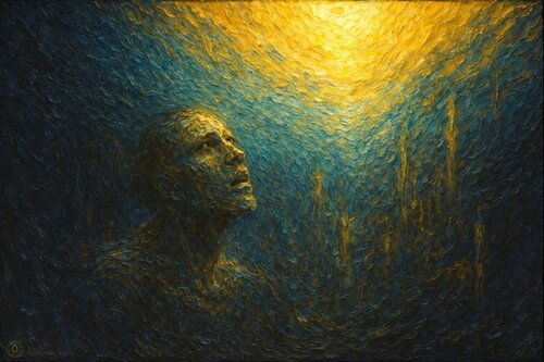 N°2 –De Profundis – Le Cri et la Lumière von JozeXart, Malerei kaufen auf Singulart