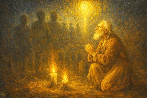 N°14 – De Profundis  – Ombre et Lumière von JozeXart, Malerei kaufen auf Singulart