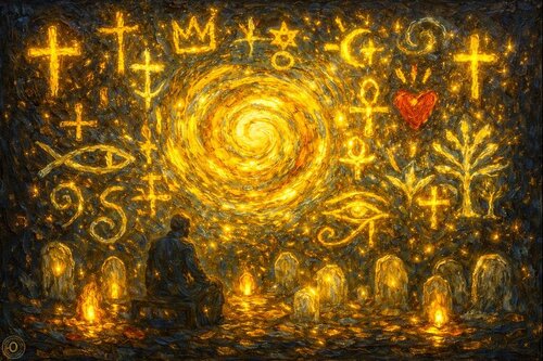 N°15 – De Profundis   – Révélation Éternelle von JozeXart, Malerei kaufen auf Singulart
