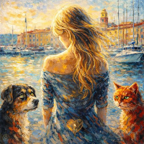 ✨ Brigitte Bardot tribute — 🕊️ « Libre dans la chair, fidèle au vivant. » 🐾🌊 von JozeXart, Malerei kaufen auf Singulart