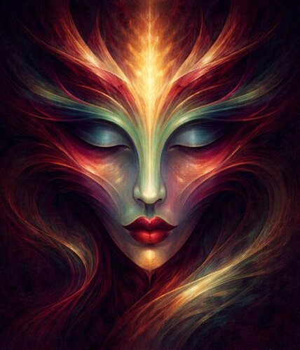 ✨ Hidden Presence — Chromatic Spirit by JozeXart, Painting for Sale on Singulart