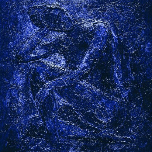 Présence veloutée - Resonance Nu Blue Matisse von JozeXart, Malerei kaufen auf Singulart