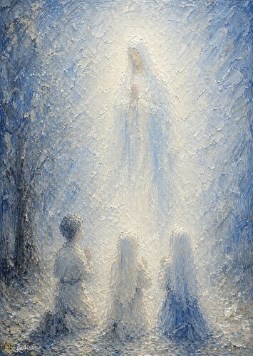 Fátima — The Veil by José VINCENT — JozeXart, Painting for Sale on Singulart