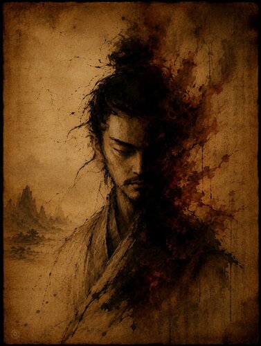 Sun Tzu-La Victoire silencieuse par José VINCENT — JozeXart, Peinture en vente sur Singulart