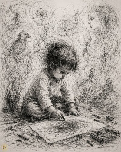 Le Monde avant les mots de José VINCENT — JozeXart, Dibujo a la venta en Singulart