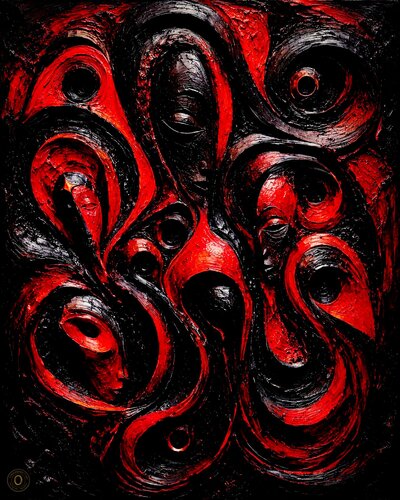 Mokandé - Shetani Ember de José VINCENT — JozeXart, Pintura a la venta en Singulart