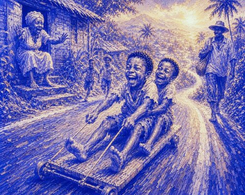 Le Bonheur Visible di José VINCENT — JozeXart, Pittura in vendita su Singulart